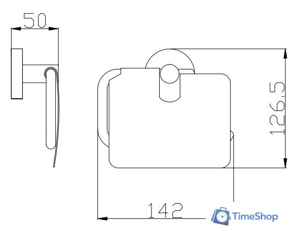 Держатель для туалетной бумаги Slezak RAV Colorado COA0400Z - Изображение №2 — Интернет-магазин Time-Shop