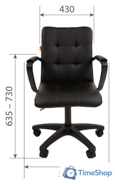 Офисное кресло CHAIRMAN 030 (ткань, T-75 бирюзовый/пластик) - Изображение №4 — Интернет-магазин Time-Shop