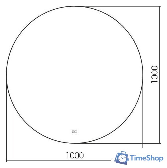  Silver Mirrors Зеркало Плаза D1000 LED-00002637 - Изображение №3 — Интернет-магазин Time-Shop