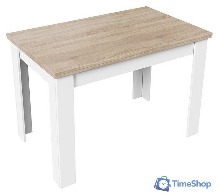 Кухонный стол Трия Промо тип 4 (белый/дуб сонома светлый) - Изображение №1 — Интернет-магазин Time-Shop
