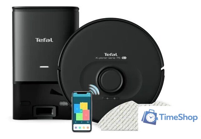 Робот-пылесос Tefal X-plorer Serie 75 S+ RG8595WH - Изображение №1 — Интернет-магазин Time-Shop