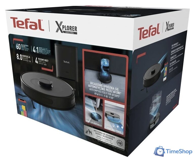 Робот-пылесос Tefal X-plorer Serie 75 S+ RG8595WH - Изображение №12 — Интернет-магазин Time-Shop