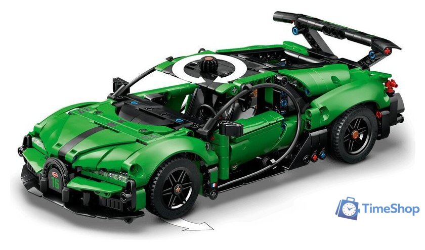 Конструктор LEGO Technic 42241 Green Bugatti Chiron Pur Sport Hypercar - Изображение №5 — Интернет-магазин Time-Shop