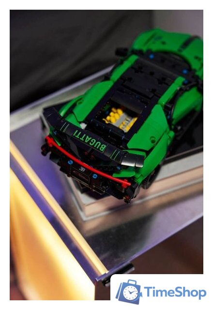 Конструктор LEGO Technic 42241 Green Bugatti Chiron Pur Sport Hypercar - Изображение №9 — Интернет-магазин Time-Shop