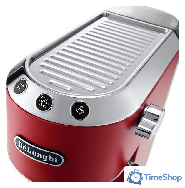 Рожковая кофеварка DeLonghi Dedica EC 685.R - Изображение №3 — Интернет-магазин Time-Shop