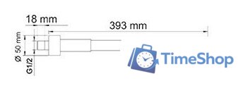 Верхний душ Wasserkraft A019 - Изображение №3 — Интернет-магазин Time-Shop