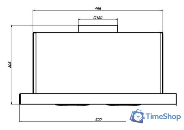 Кухонная вытяжка Elikor Интегра Glass 60П-650-В2Л (черный/стекло черное) - Изображение №2 — Интернет-магазин Time-Shop