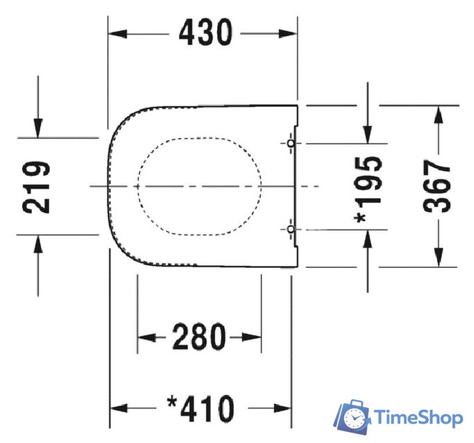 Сиденье для унитаза Duravit Happy D.2 (0064591300) - Изображение №2 — Интернет-магазин Time-Shop