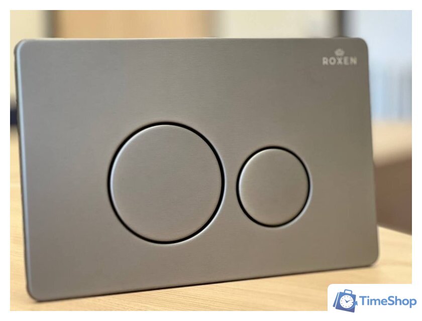 Унитаз подвесной Roxen Antares One Rimless 6 в 1 StounFix Dual Fresh 624013 (оружейная сталь/металл) - Изображение №12 — Интернет-магазин Time-Shop