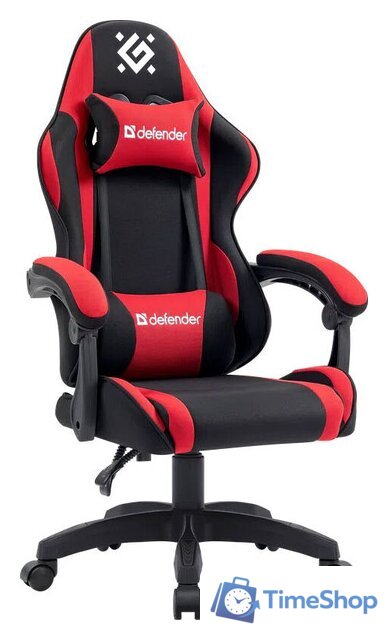 Игровое (геймерское) кресло Defender Expert (черный/красный) - Изображение №1 — Интернет-магазин Time-Shop