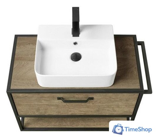  Акватон Тумба Фабрик 80 под умывальник Джой-3 (дуб кантри) - Изображение №3 — Интернет-магазин Time-Shop