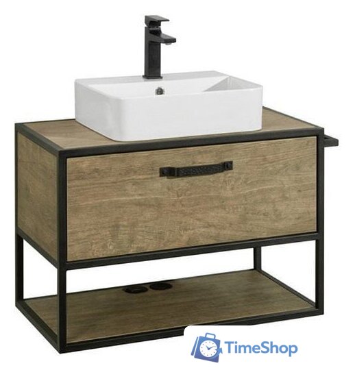  Акватон Тумба Фабрик 80 под умывальник Джой-3 (дуб кантри) - Изображение №1 — Интернет-магазин Time-Shop