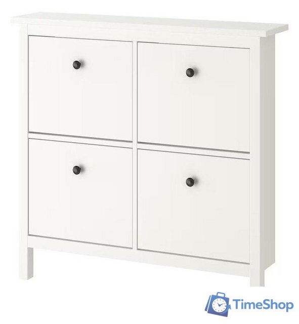 Тумба для обуви ММЦ Кантри 04 (белый лак) - Изображение №1 — Интернет-магазин Time-Shop