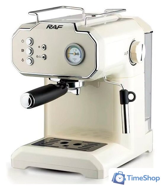 Рожковая кофеварка RAF R.104 (белый) - Изображение №1 — Интернет-магазин Time-Shop