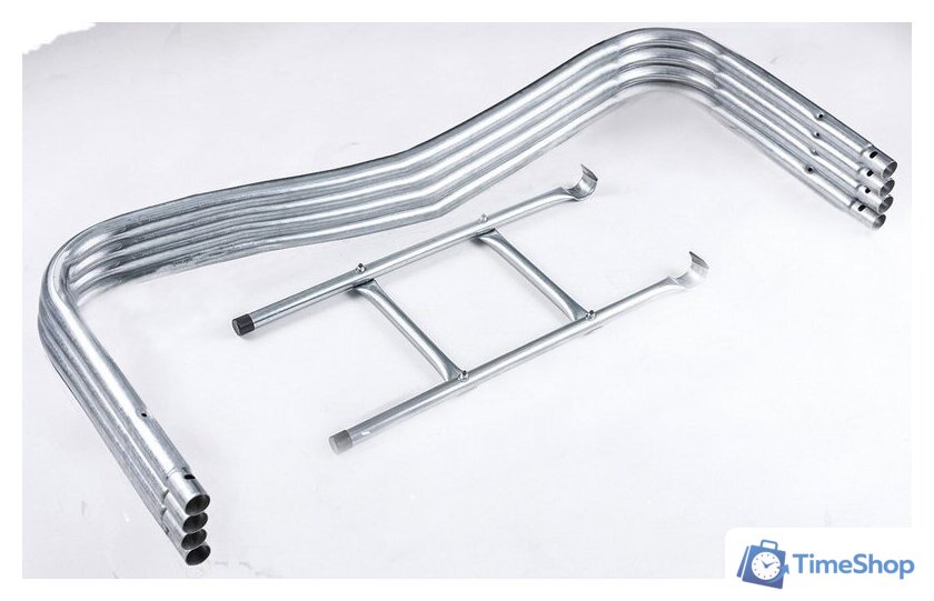 Батут Atlas Sport 312 см - 10ft Basic (с лестницей, внешняя сетка, синий) - Изображение №5 — Интернет-магазин Time-Shop