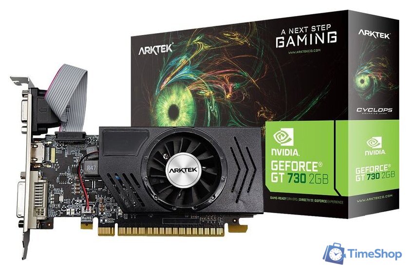 Видеокарта Arktek GeForce GT 730 2GB DDR3 AKN730D3S2GL1 - Изображение №3 — Интернет-магазин Time-Shop