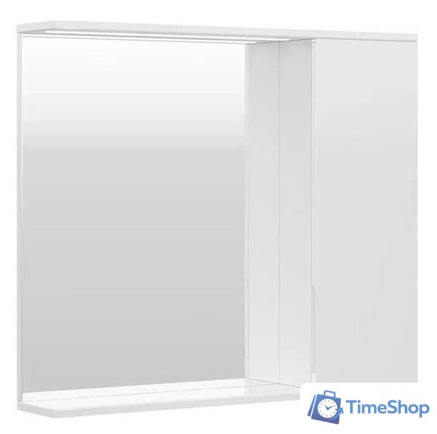  Volna Шкаф с зеркалом Lake 80 R (белый) - Изображение №1 — Интернет-магазин Time-Shop