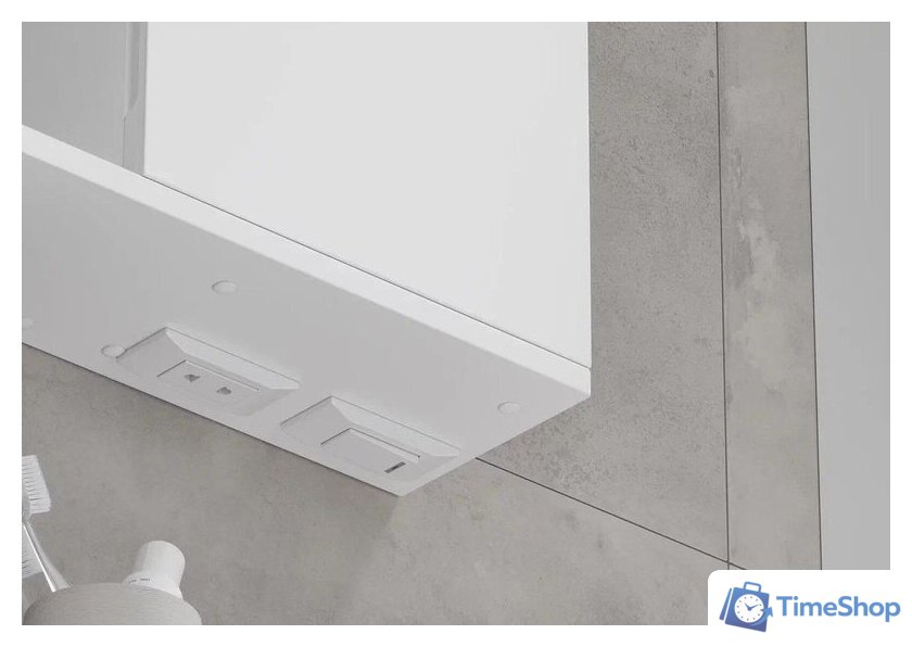  Volna Шкаф с зеркалом Lake 80 R (белый) - Изображение №4 — Интернет-магазин Time-Shop