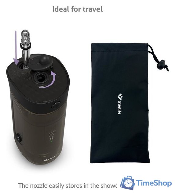 Ирригатор  TrueLife Aquafloss Mini M50 (черный) - Изображение №7 — Интернет-магазин Time-Shop