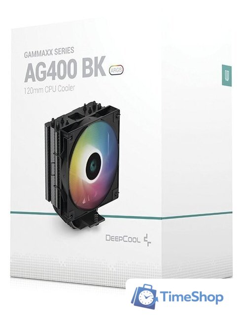 Кулер для процессора DeepCool AG400 BK ARGB R-AG400-BKANMC-G-2 - Изображение №10 — Интернет-магазин Time-Shop