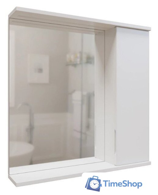  Mixline Шкаф с зеркалом Лайн 70 553017 (правый, с подсветкой) - Изображение №2 — Интернет-магазин Time-Shop