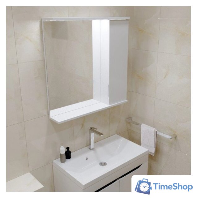  Mixline Шкаф с зеркалом Лайн 70 553017 (правый, с подсветкой) - Изображение №5 — Интернет-магазин Time-Shop