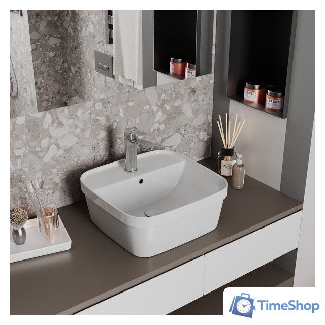 Умывальник D&K Quadro DT1510916 (белый) - Изображение №2 — Интернет-магазин Time-Shop