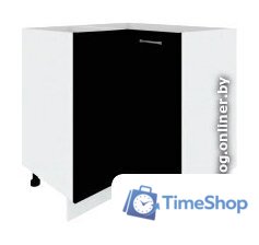 Шкаф напольный Кортекс-мебель Корнелия Лира НШУ без столешницы угловой (черный) - Изображение №1 — Интернет-магазин Time-Shop