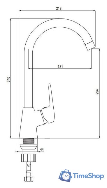 Смеситель Deante Boro BMO 062M - Изображение №2 — Интернет-магазин Time-Shop