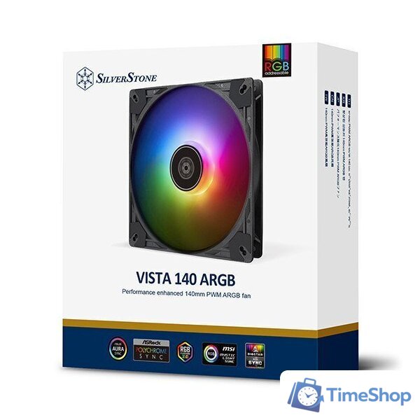 Вентилятор для корпуса SilverStone Vista 140 ARGB SST-VS140B-ARGB - Изображение №7 — Интернет-магазин Time-Shop