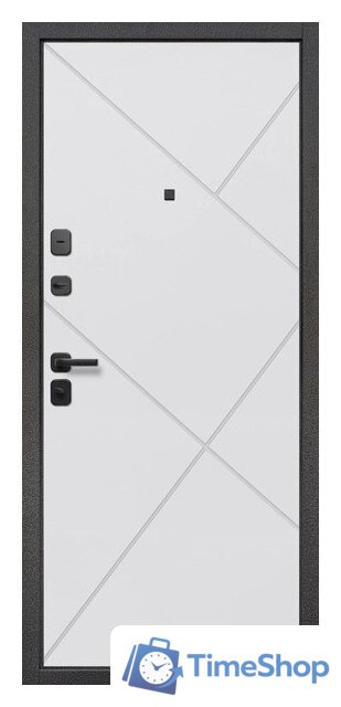 Металлическая дверь Guard 7см Серебро/белый матовый (96x205, левая) - Изображение №3 — Интернет-магазин Time-Shop