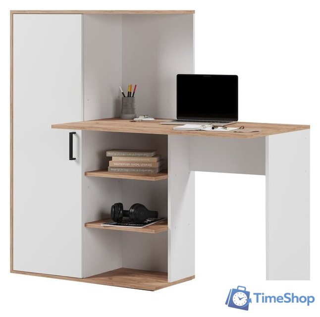 Стол Mio Tesoro Лайт 1420 (белый/крафт золотой) - Изображение №1 — Интернет-магазин Time-Shop