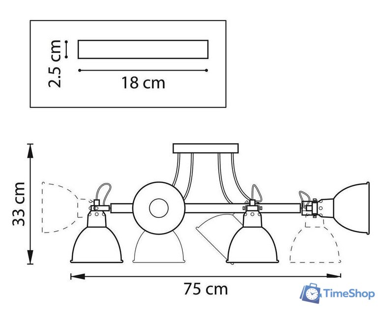 Припотолочная люстра Lightstar Acrobata 761060 - Изображение №2 — Интернет-магазин Time-Shop