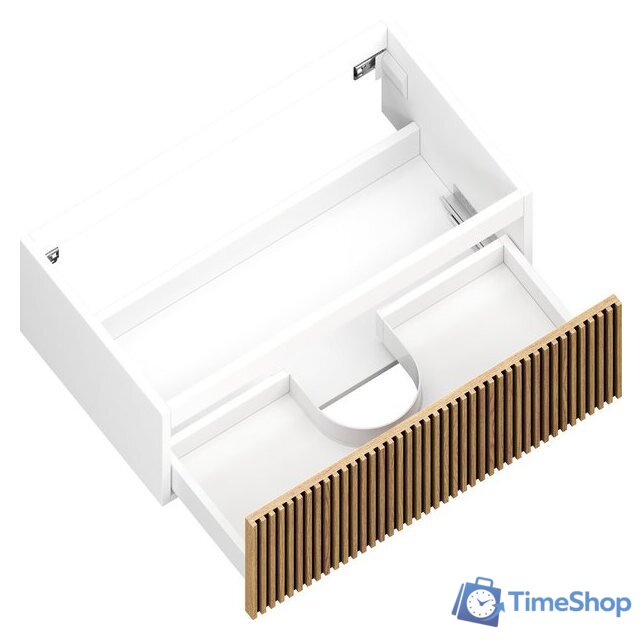  ЗОВ Тумба с умывальником Кито 80 K80LW0MRM-M115W80 (белый/тростник) - Изображение №8 — Интернет-магазин Time-Shop