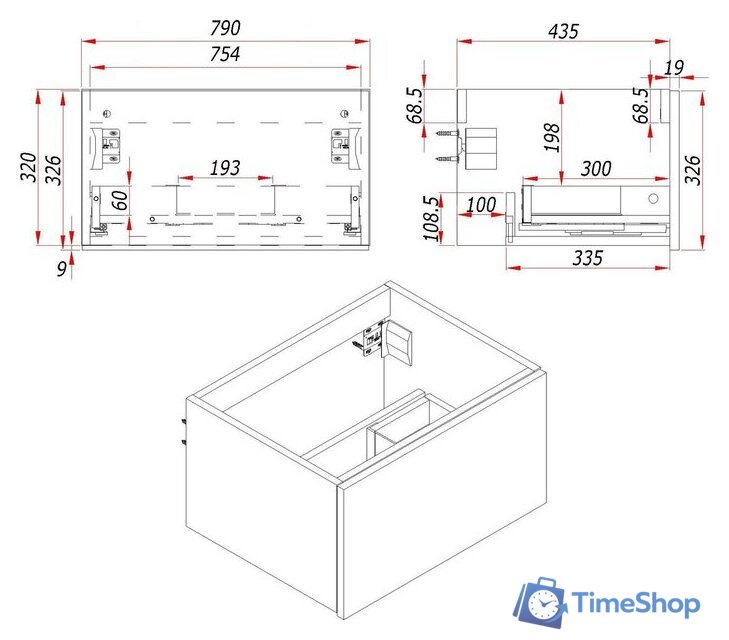  ЗОВ Тумба с умывальником Кито 80 K80LW0MRM-M115W80 (белый/тростник) - Изображение №11 — Интернет-магазин Time-Shop