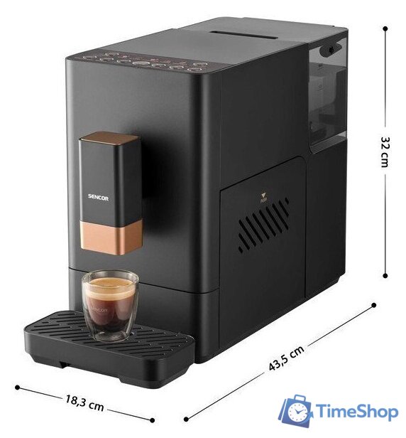 Кофемашина Sencor SES 6100BK - Изображение №3 — Интернет-магазин Time-Shop