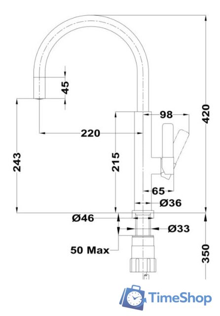 Смеситель TEKA Maestro 116030035 - Изображение №2 — Интернет-магазин Time-Shop