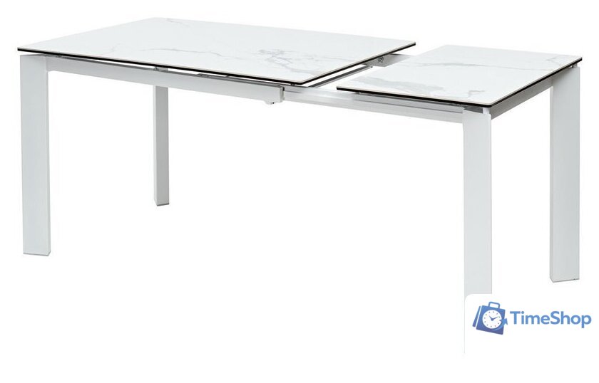 Кухонный стол M-City Corner 120 High Gloss DECDF5052THGSTATWHT (Statuario керамика/белый) - Изображение №3 — Интернет-магазин Time-Shop