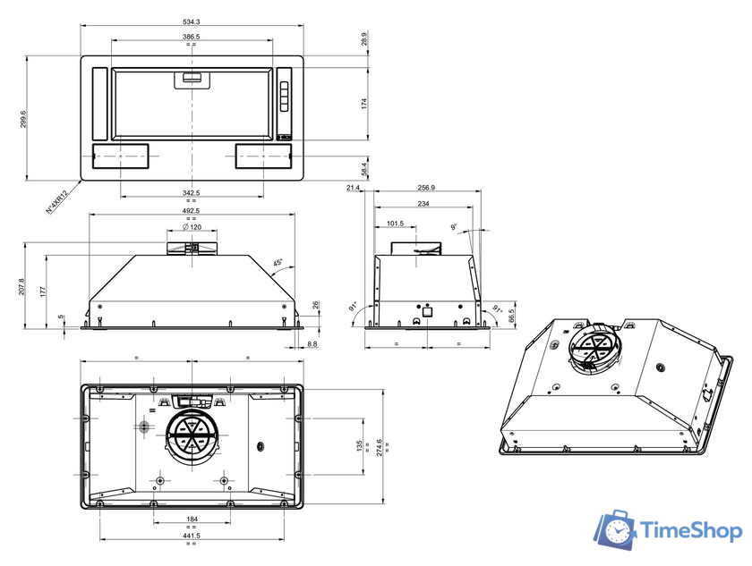 Кухонная вытяжка Gorenje BHI611ES - Изображение №7 — Интернет-магазин Time-Shop