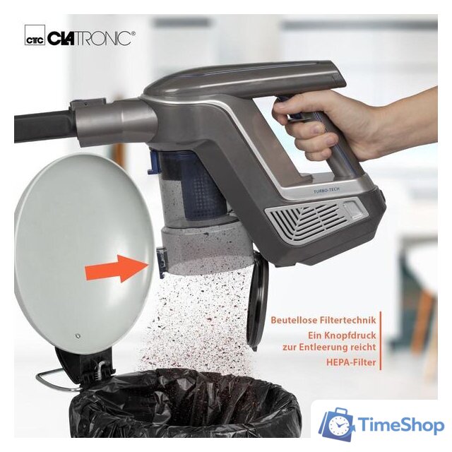 Пылесос Clatronic BS 1312 A - Изображение №9 — Интернет-магазин Time-Shop