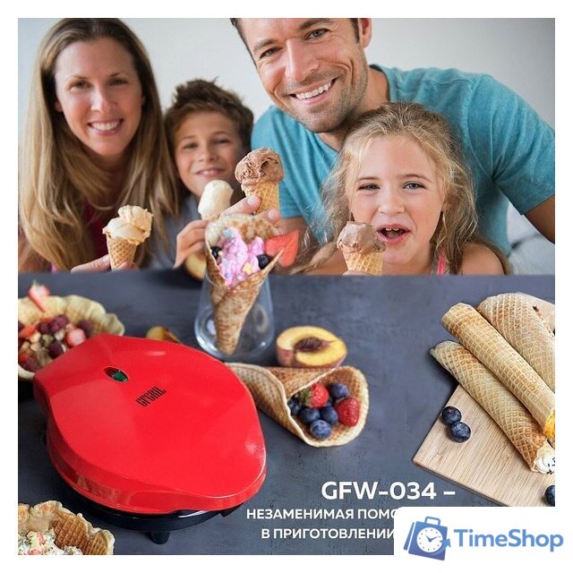 Вафельница GFgril GFW-034 - Изображение №4 — Интернет-магазин Time-Shop