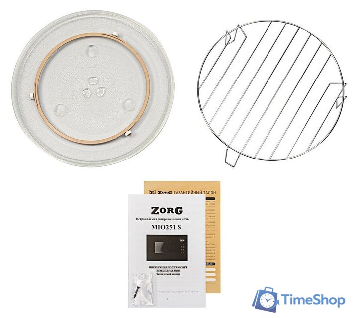 Микроволновая печь ZorG MIO251 S (черный) - Изображение №5 — Интернет-магазин Time-Shop