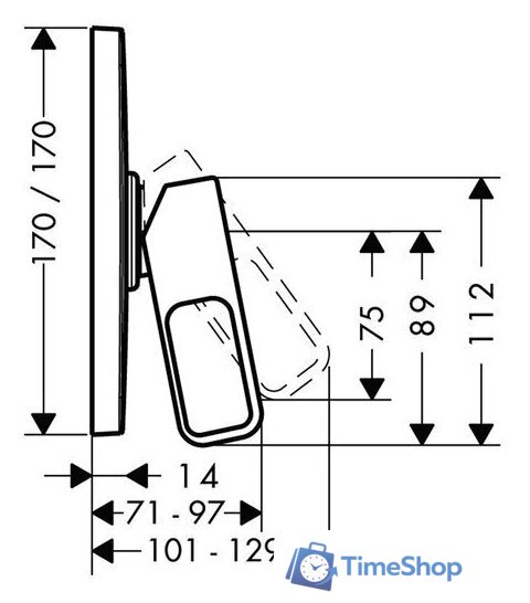 Смеситель Axor Urquiola 11625000 - Изображение №2 — Интернет-магазин Time-Shop