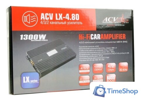 Автомобильный усилитель ACV LX-4.80 - Изображение №5 — Интернет-магазин Time-Shop