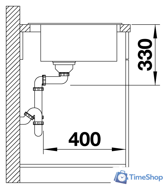 Кухонная мойка Blanco Naya 6 525941 (черный) - Изображение №5 — Интернет-магазин Time-Shop