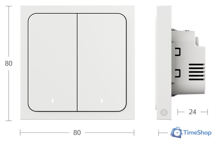 Выключатель Яндекс YNDX-00532 (2 клавиши) - Изображение №4 — Интернет-магазин Time-Shop