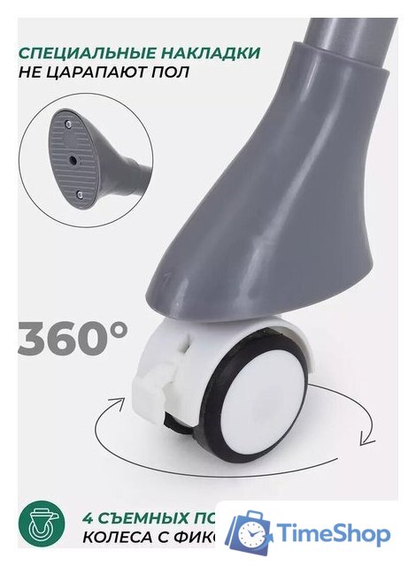 Высокий стульчик MOWbaby Nemo MBH140 (Dark Green) - Изображение №4 — Интернет-магазин Time-Shop