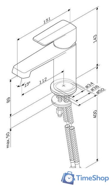 Смеситель AM.PM Above W F9W02222 - Изображение №10 — Интернет-магазин Time-Shop