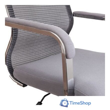 Офисное кресло AksHome Grid B (ткань/сетка, серый) - Изображение №5 — Интернет-магазин Time-Shop