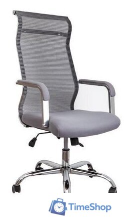 Офисное кресло AksHome Grid B (ткань/сетка, серый) - Изображение №1 — Интернет-магазин Time-Shop